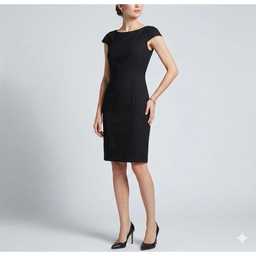 United Colors of Benetton Sheath Dress Womens Sz S Quiet Luxury Timeless New
